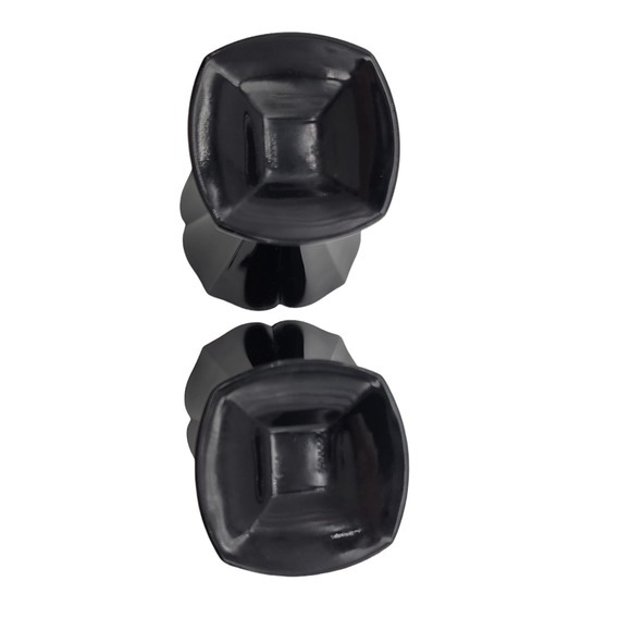 2 Vtg Luminarc Black Amethyst Glass Ice Cream Dish French Scallop Art Deco Pair - Picture 2 of 7